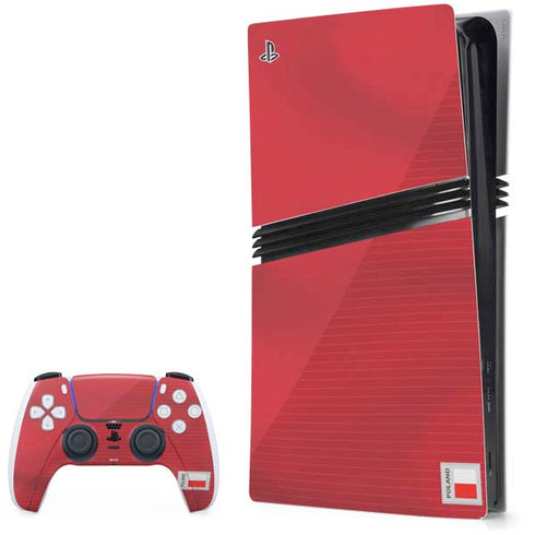 Poland Soccer Flag PlayStation PS5 Skins